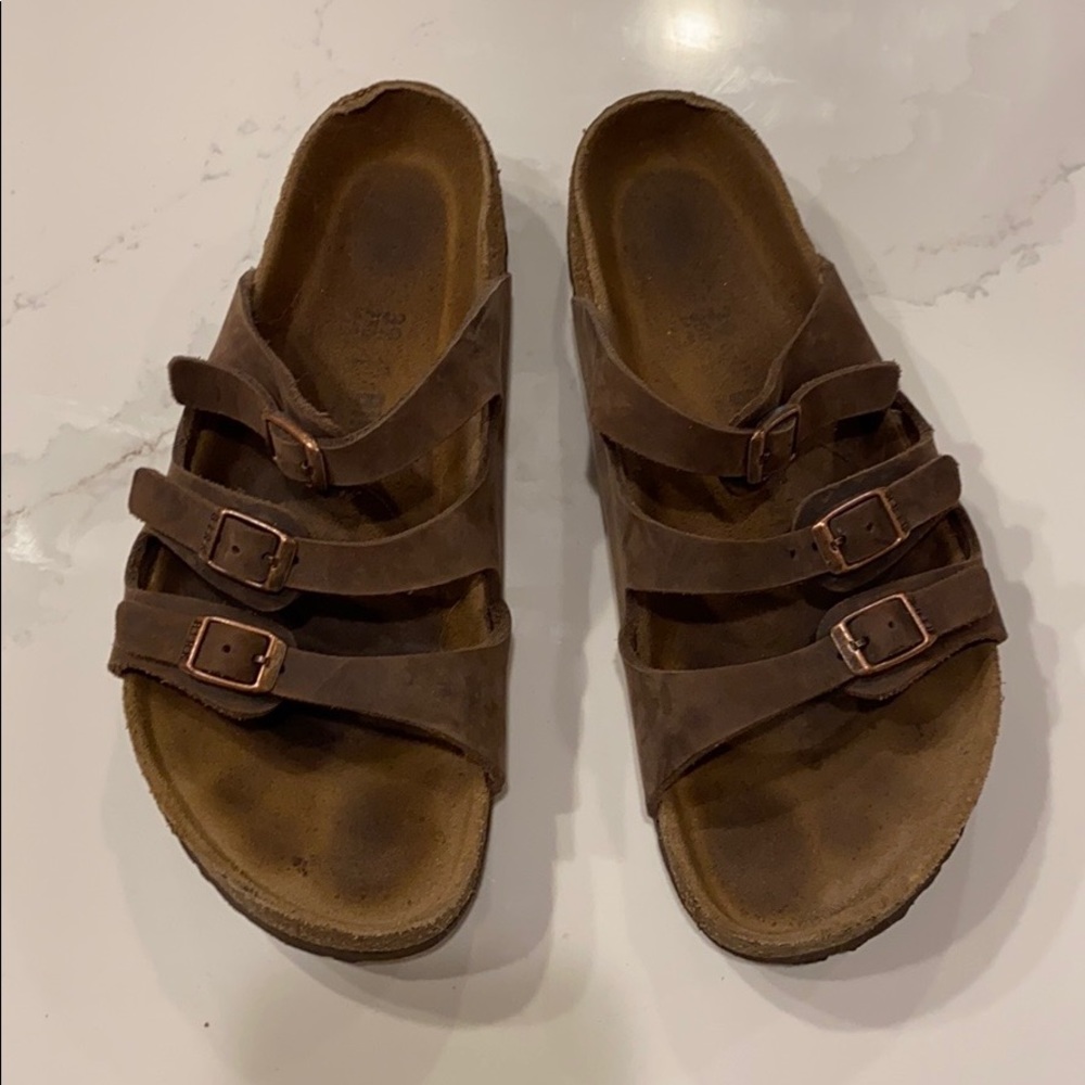 Three strap Birkenstock Sandals